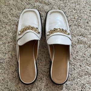 NWT Anthropologie White Mules